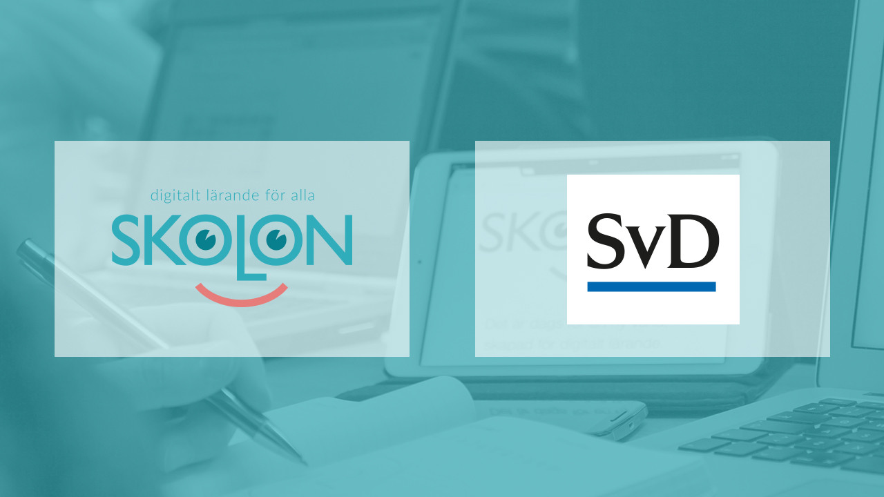 Skolon och Svenska Dagbladet i samarbete för likvärdigt lärande – SvD Skola blir tillgänglig kostnadsfritt i biblioteket