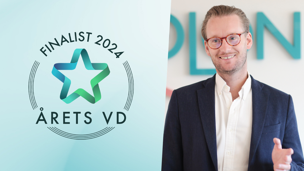 Skolons Oliver Lundgren finalist i ”Årets vd”